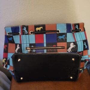 Trail of the painted ponies  purse tote bag .